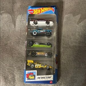 NIP Mattel Hot Wheels Drag Strip Cars Set